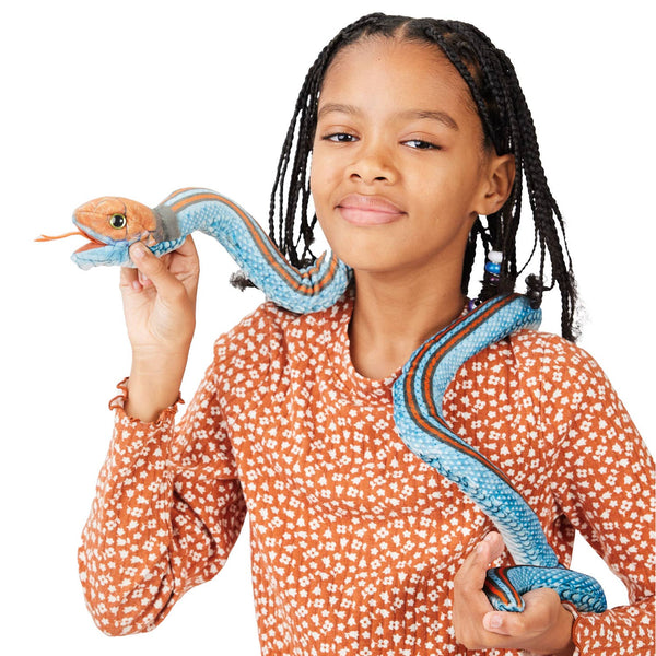 Marionnette à main San Francisco Jarter Snake 3210/Jarter Snake Folkmanis réaliste