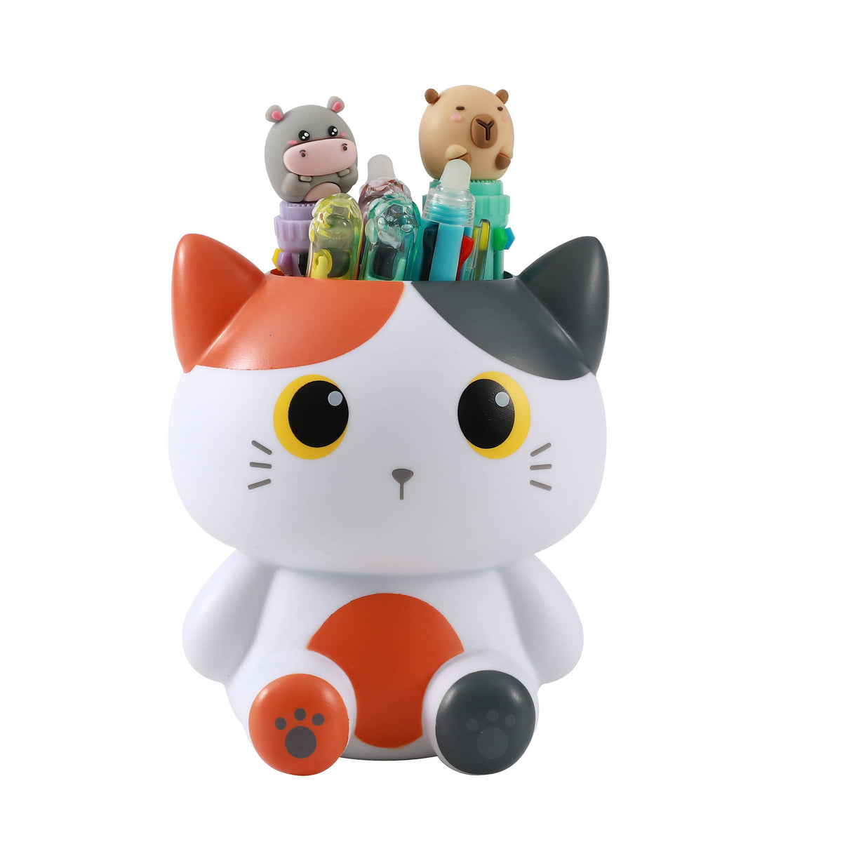 Orange Cat 3D Pen Holder