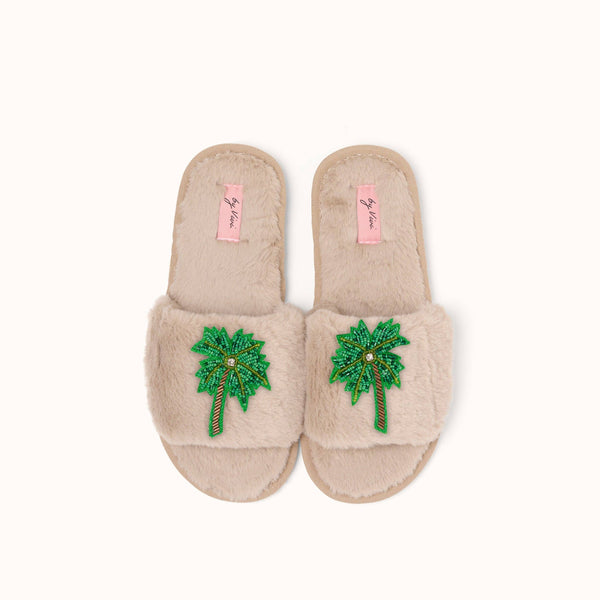 Pair of slippers brooches - Palm tree