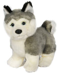 Peluche Chiot Husky Gris, Debout (sans Laisse) - 21 cm (Longueur)