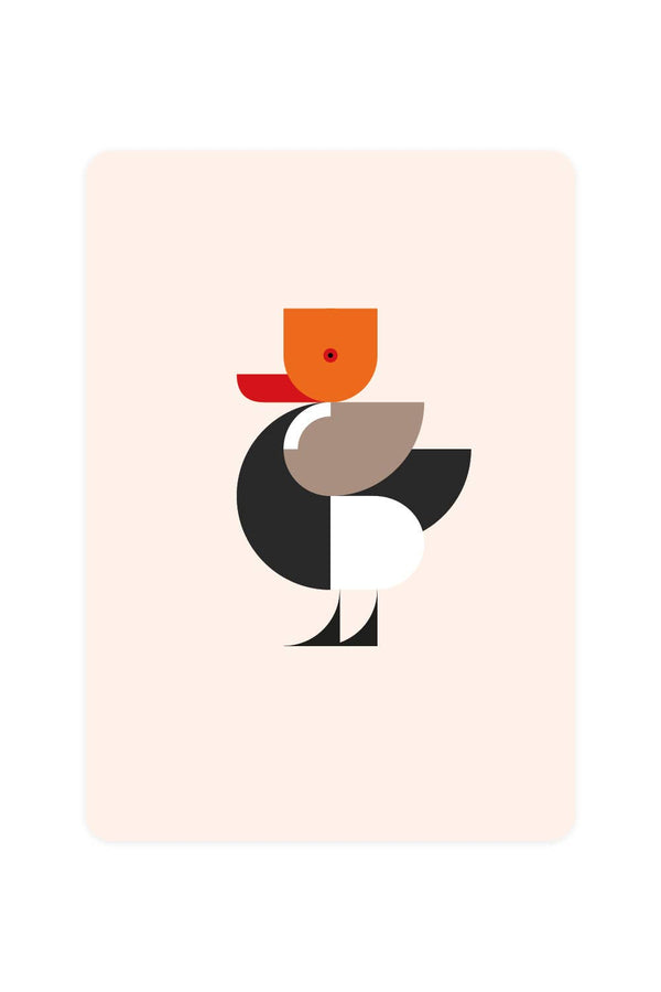 Postcard with Crowning Duck