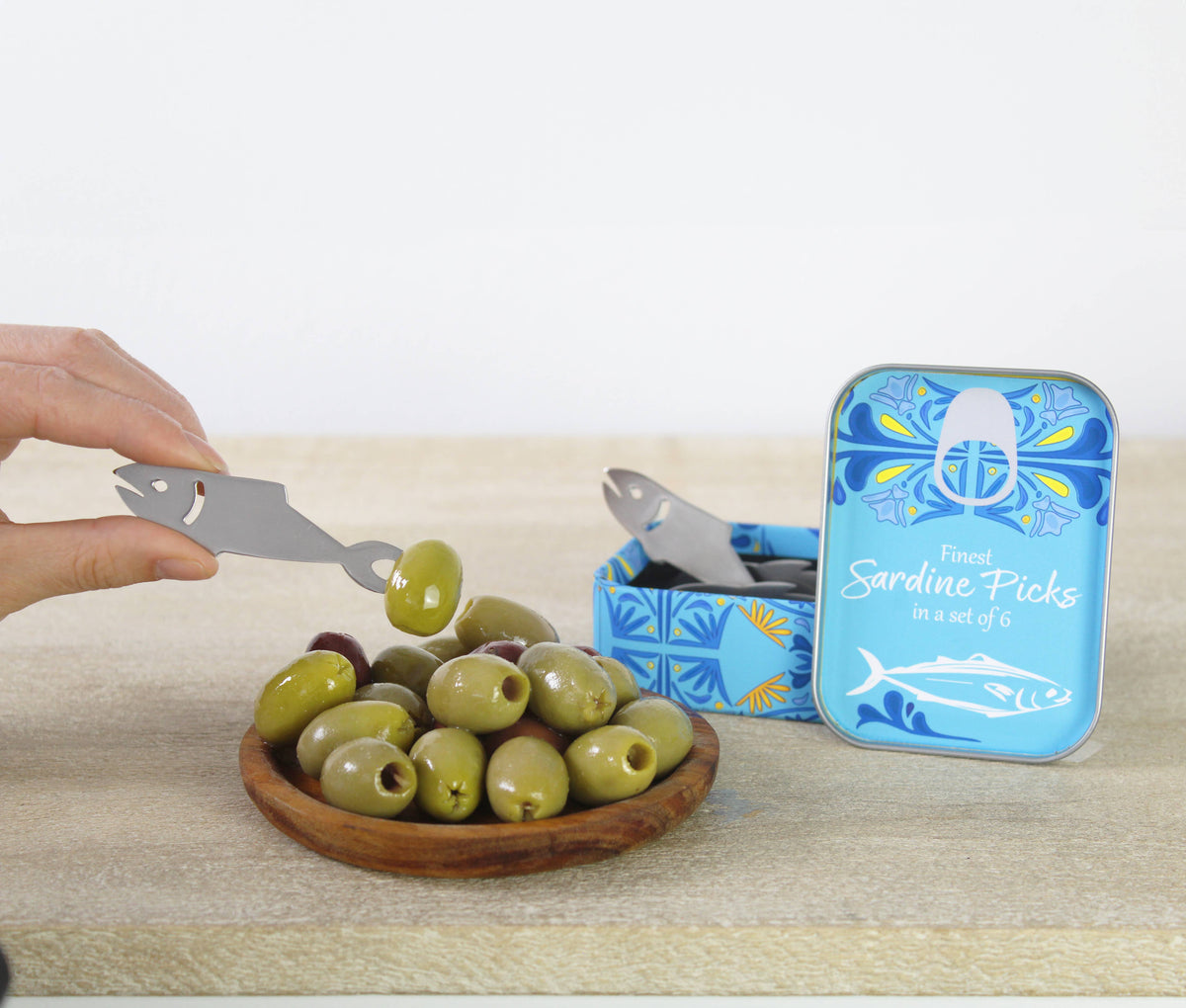 Sardine Olive Picks 6-Pack