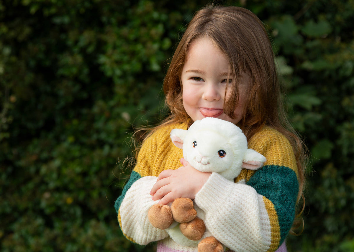 Keeleco White Sheep Plush Toy 19 cm
