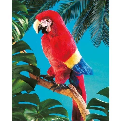 Red Macaw Hand Puppet