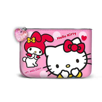 Porte-Monnaie Carré Hello Kitty « Lovely-Petit » – Rose