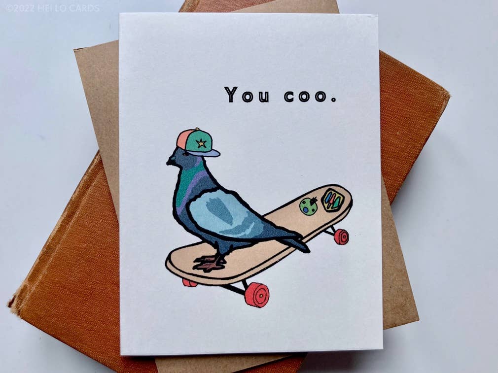 Pigeon "You Coo." Greeting Card