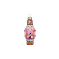 Glazen kerstornament kleurrijke notenkraker, 8 cm