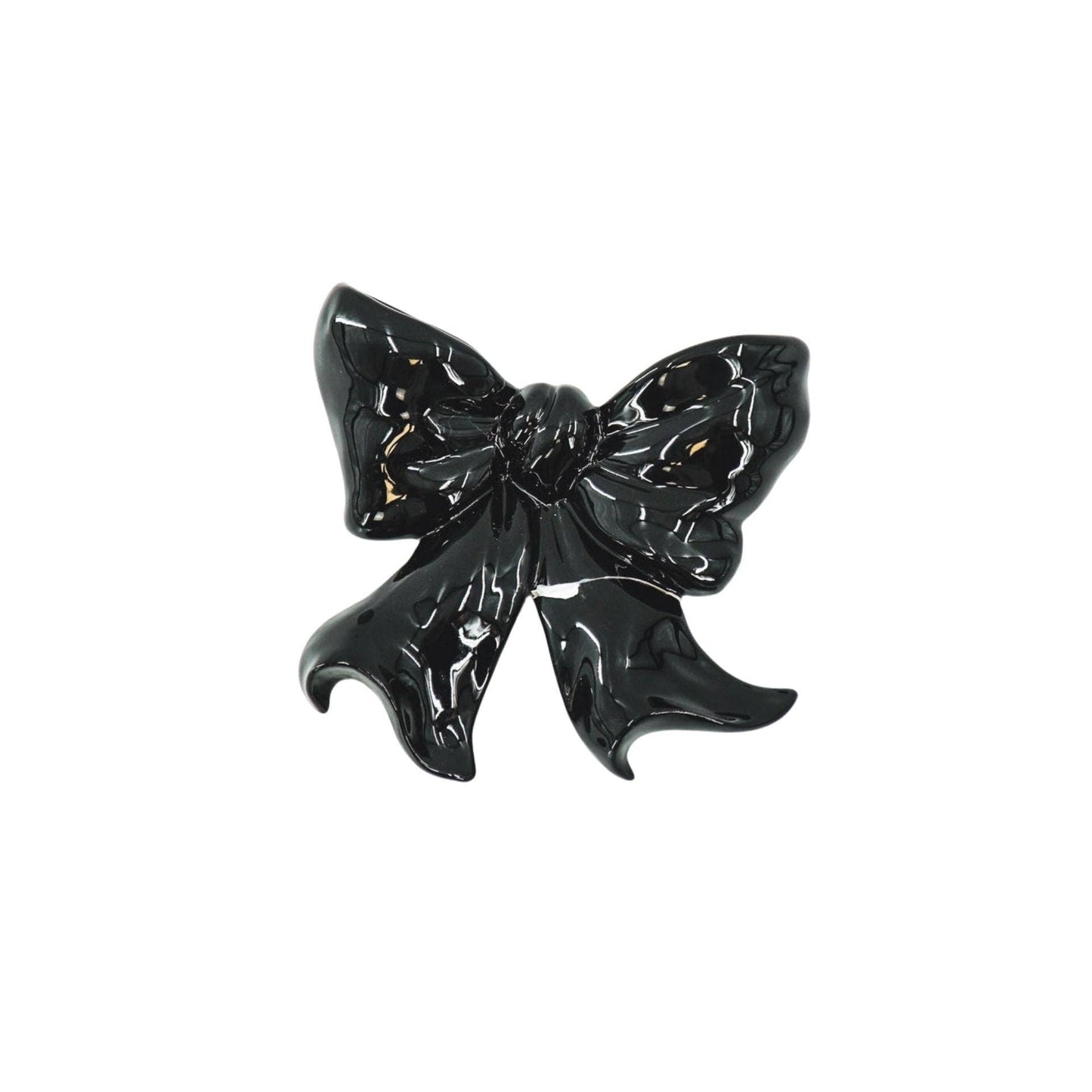 Vase mural- Vase Bol- Céramique- Noir- 19x18,5x5,5 cm