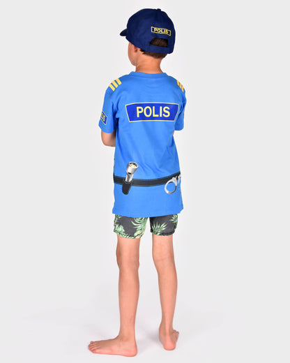 T-shirt Police en coton biologique 98-104 cl 2-4 ans