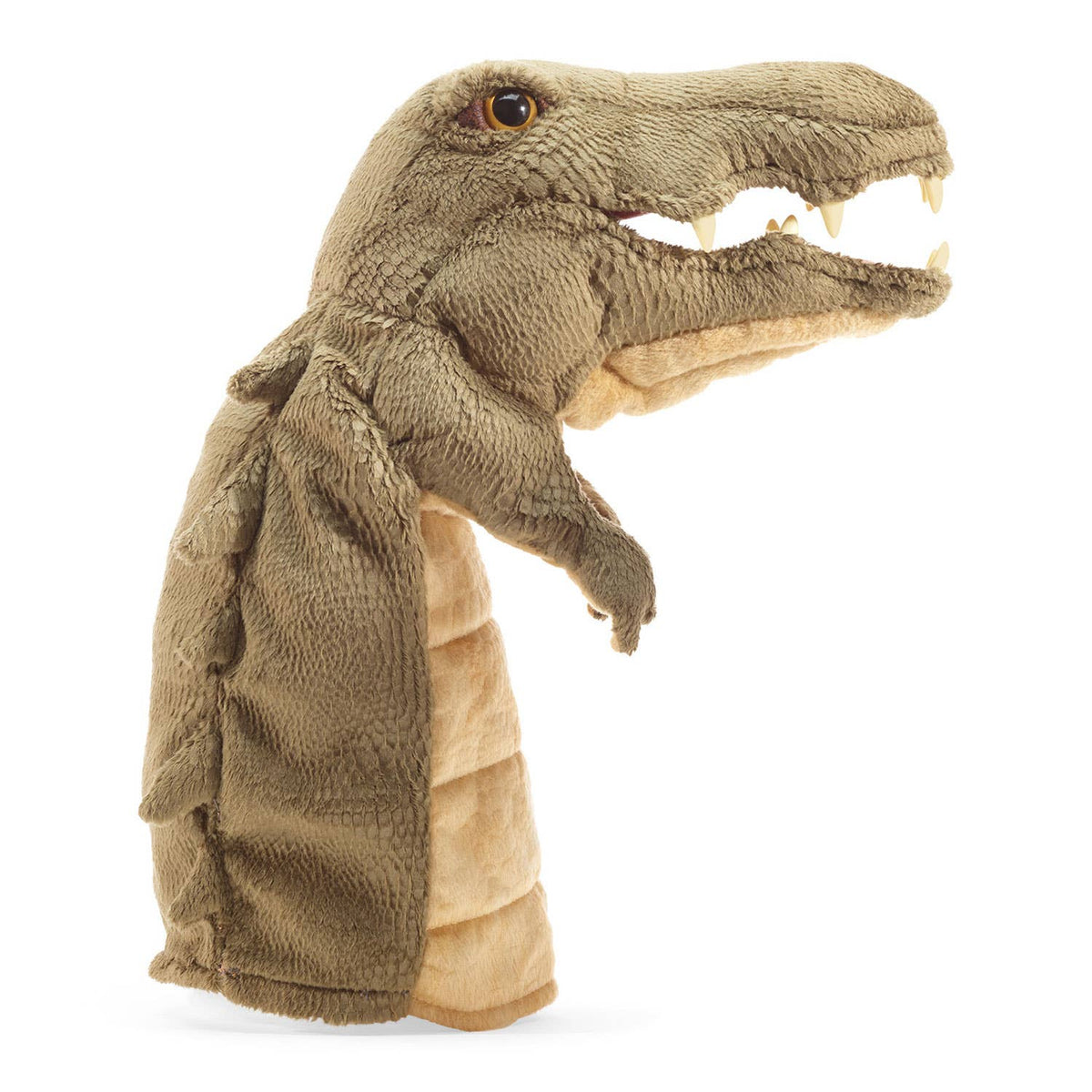 Crocodile hand puppet for puppet theatre