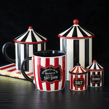 Black Striped Circus Tent Mug