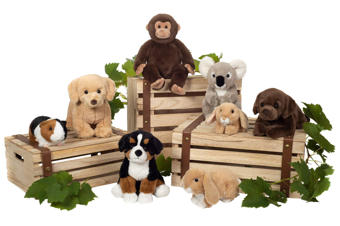 Sitting Bernese Mountain Dog Plush Toy