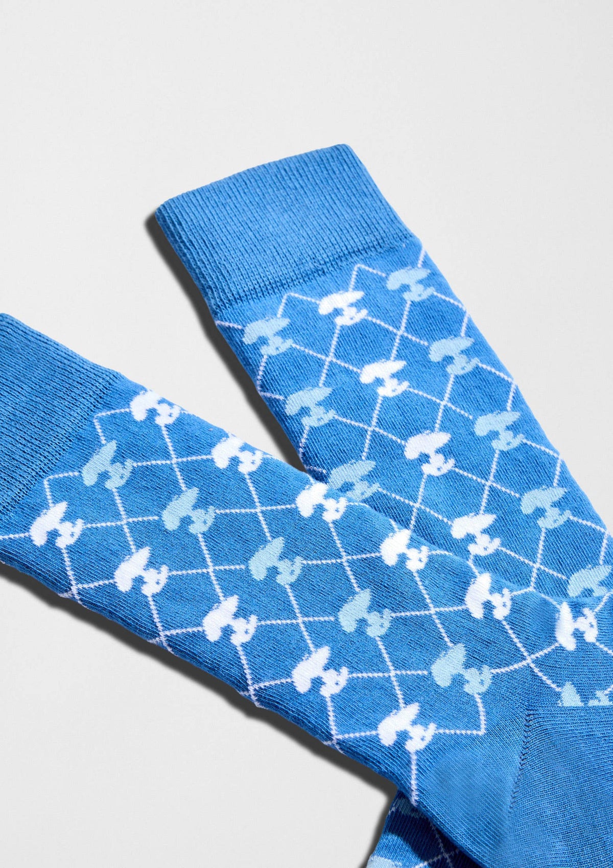 Motif BeSnoopy - Chaussettes 100 % coton biologique: Bleu / 41/46