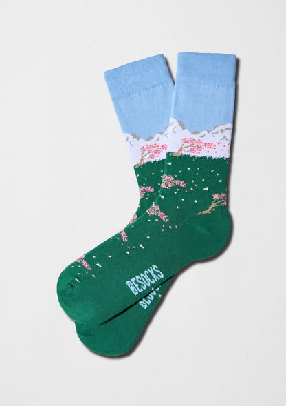BeJapan Sakura - Chaussettes 100 % coton biologique