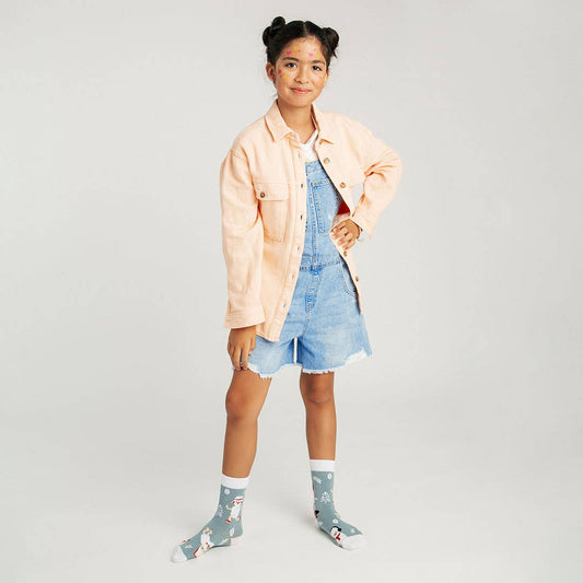 Chaussettes durables et amusantes en coton pour garçons avec motif mouton