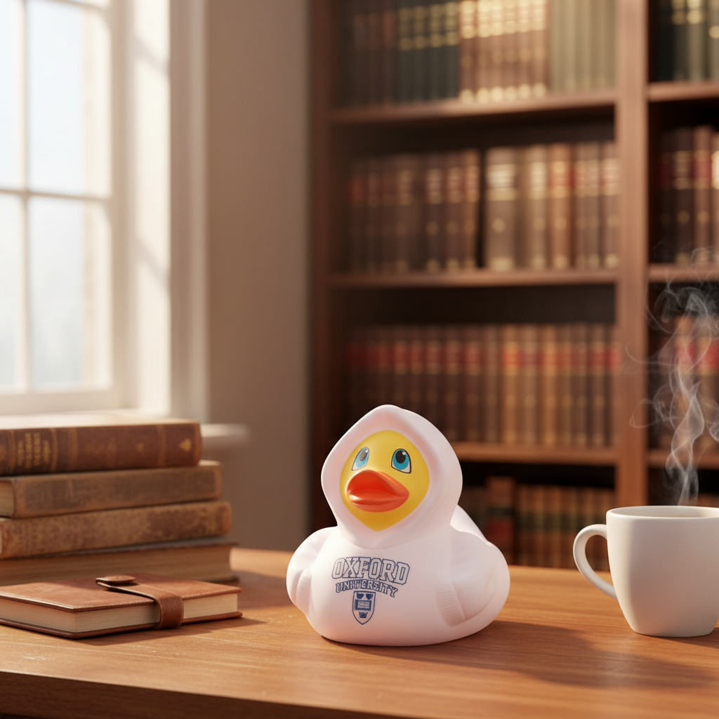 Eendenhoodie Oxford University - Wit