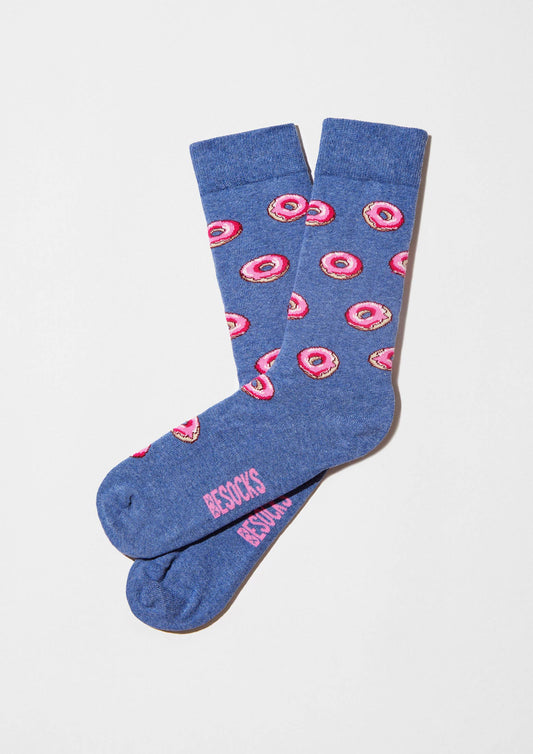 BeDonut Blue - 100% Organic Cotton Socks