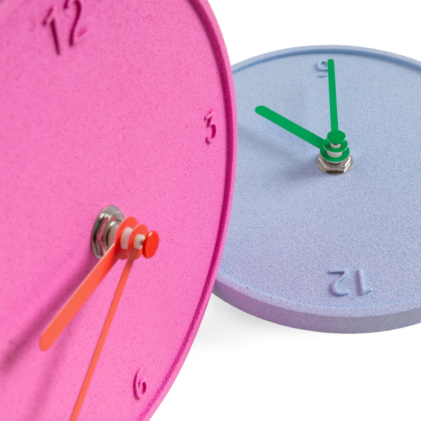 Horloge Ronde Brute Bleu Clair Helio Ferretti Vue 4