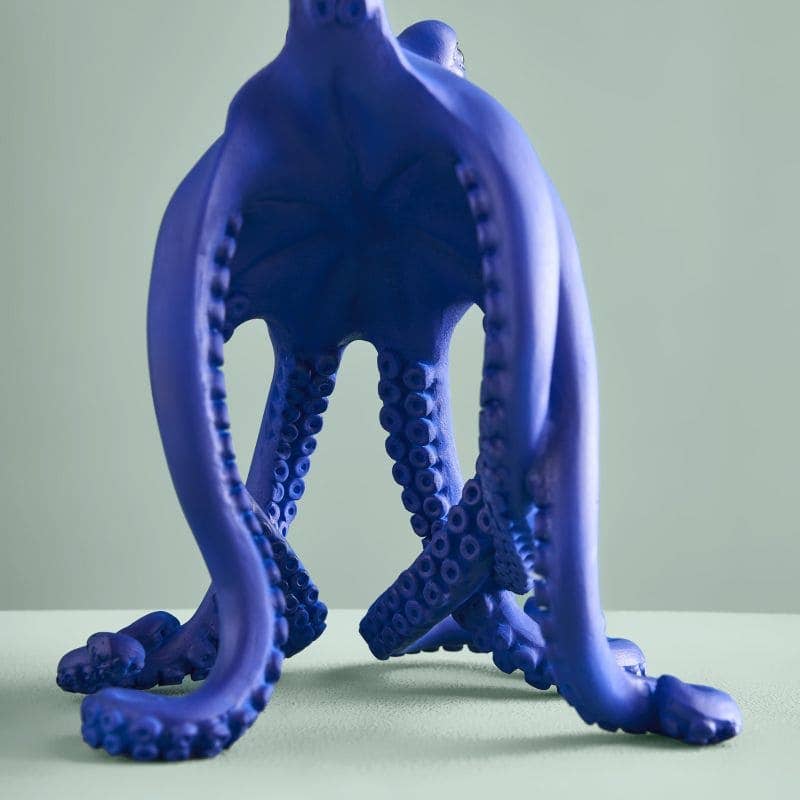 Baby Otto de Octopus Tafellamp, Blauwe Hars, 15,5 x 13,5 cm