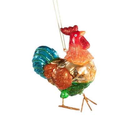 Kerstbal met haan