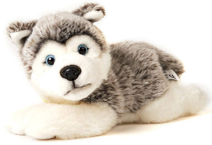 Grey Husky Puppy Plush Toy