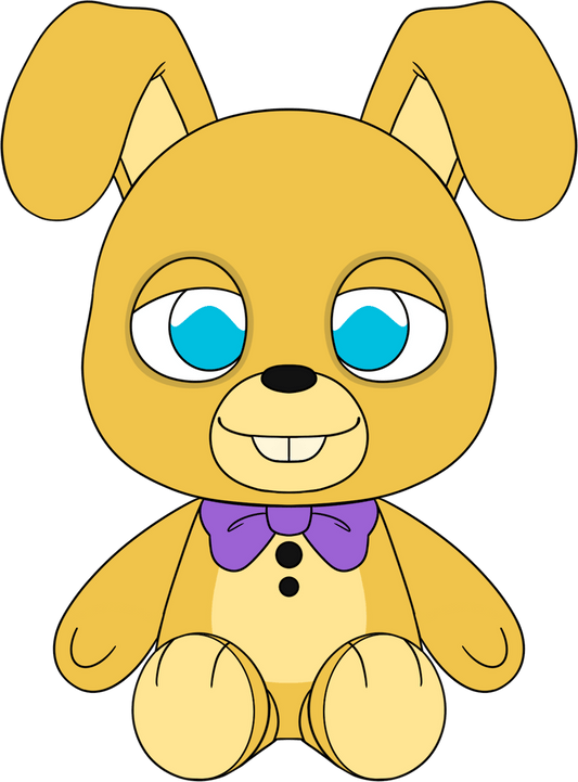 Peluche lapin jaune (9 po)