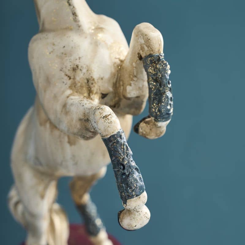 White Circus Horse Chandelier