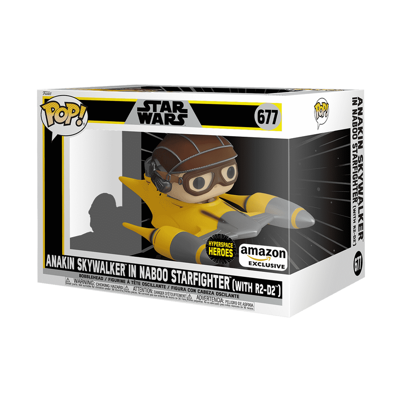 Pop! Super Deluxe Rides Anakin Skywalker in Naboo Starfighter (with R2-D2)