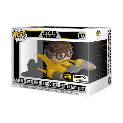 Pop! Super Deluxe Rides Anakin Skywalker in Naboo Starfighter (with R2-D2)