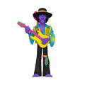 Jimi Hendrix (Black Light) - Gouden beeldje 