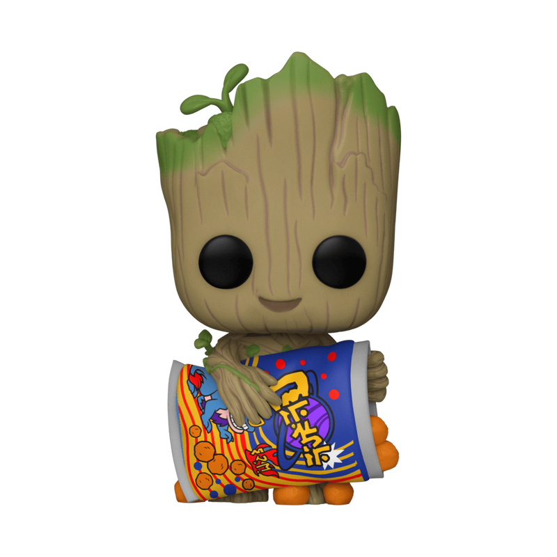 pop groot with cheese puffs 1196