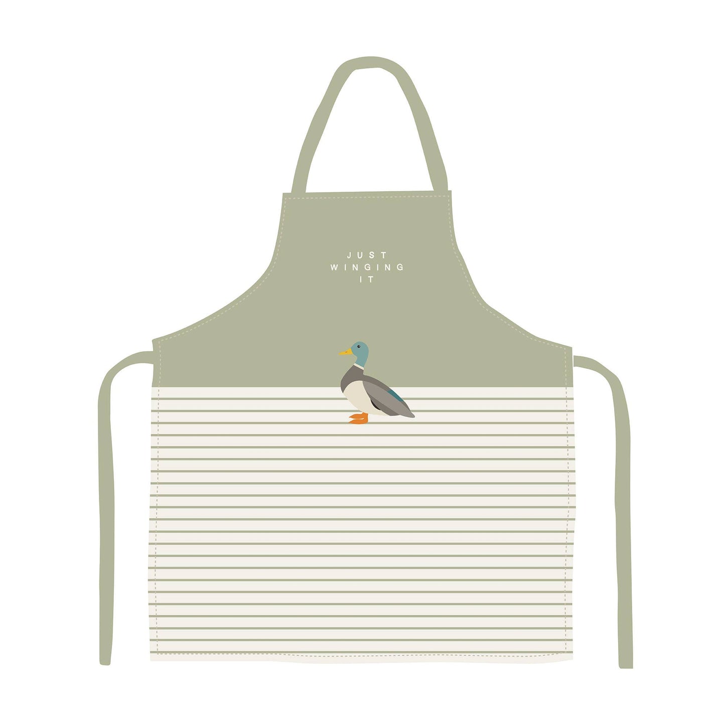 Apron (recycled cotton) - RSPB free, like a bird (mallard)