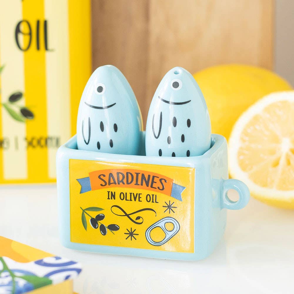 Salière et poivrière Sardines
