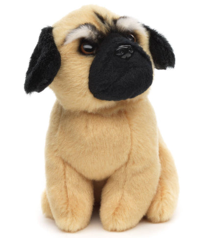 Pug plush sitting