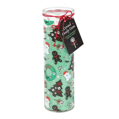 Bougie Tube de Noël Gothique - Canne en Sucre
