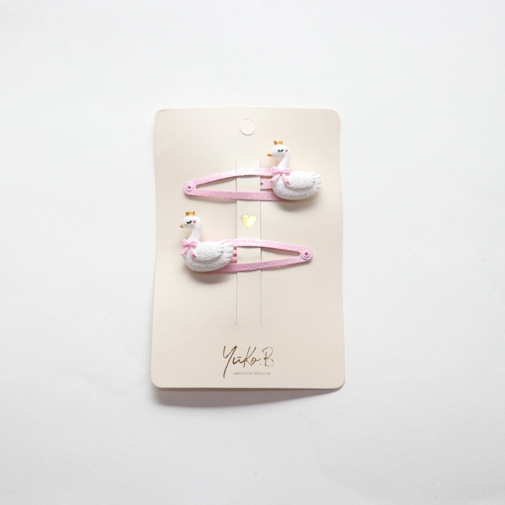 Duo Barrettes Queens Swans