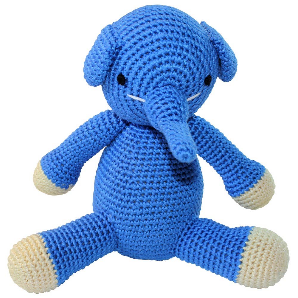 XL Crochet Plush - Blue Elephant