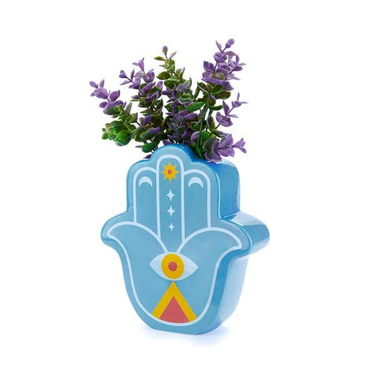 Lucky Hand blue vase