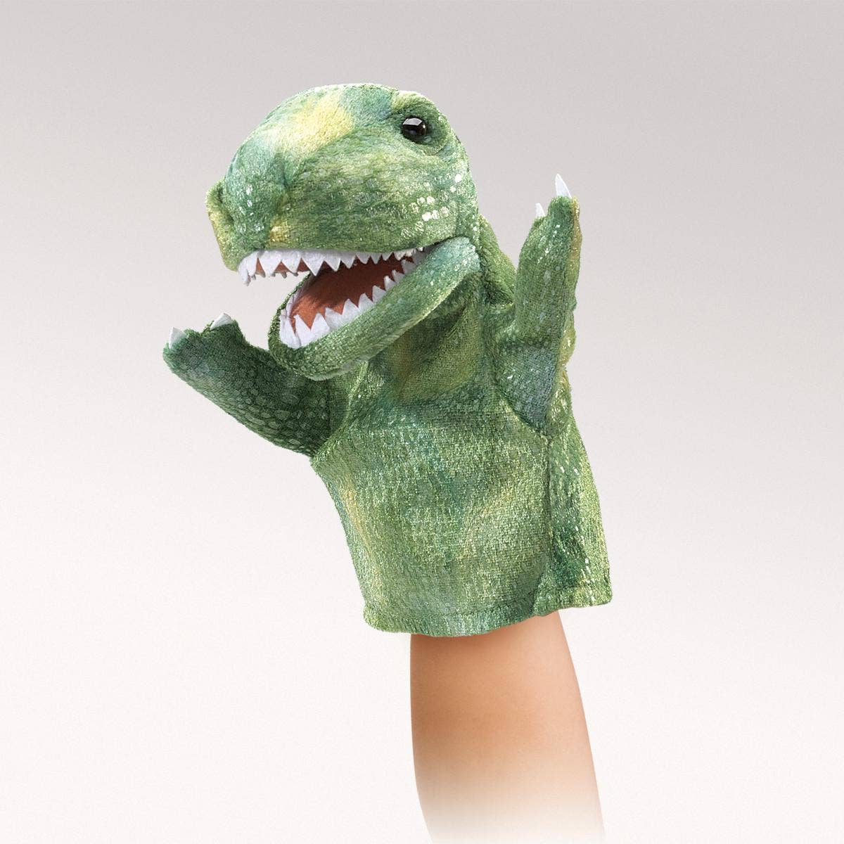 T-Rex hand puppet for puppet theatre