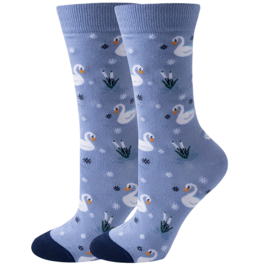 White Swan Socks