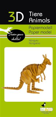 3D Paper Model - Kangaroo
