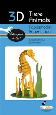 3D Paper Model - Seahorse
