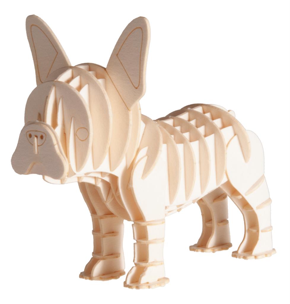 3D Paper Model: BULLDOG 9x8,5x6cm