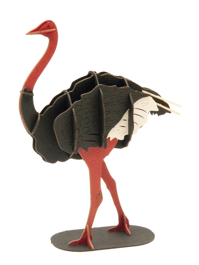 3D Papieren Model - Autruche