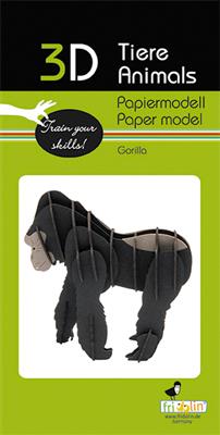 3D-papieren model - Gorilla