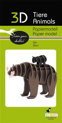 3D Paper Model - Bear