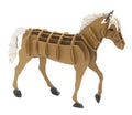 3D-Papiermodell - Cheval Haflinger