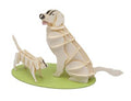 3D Paper Model: GOLDEN RETRIEVER 12,5x8x5,5cm