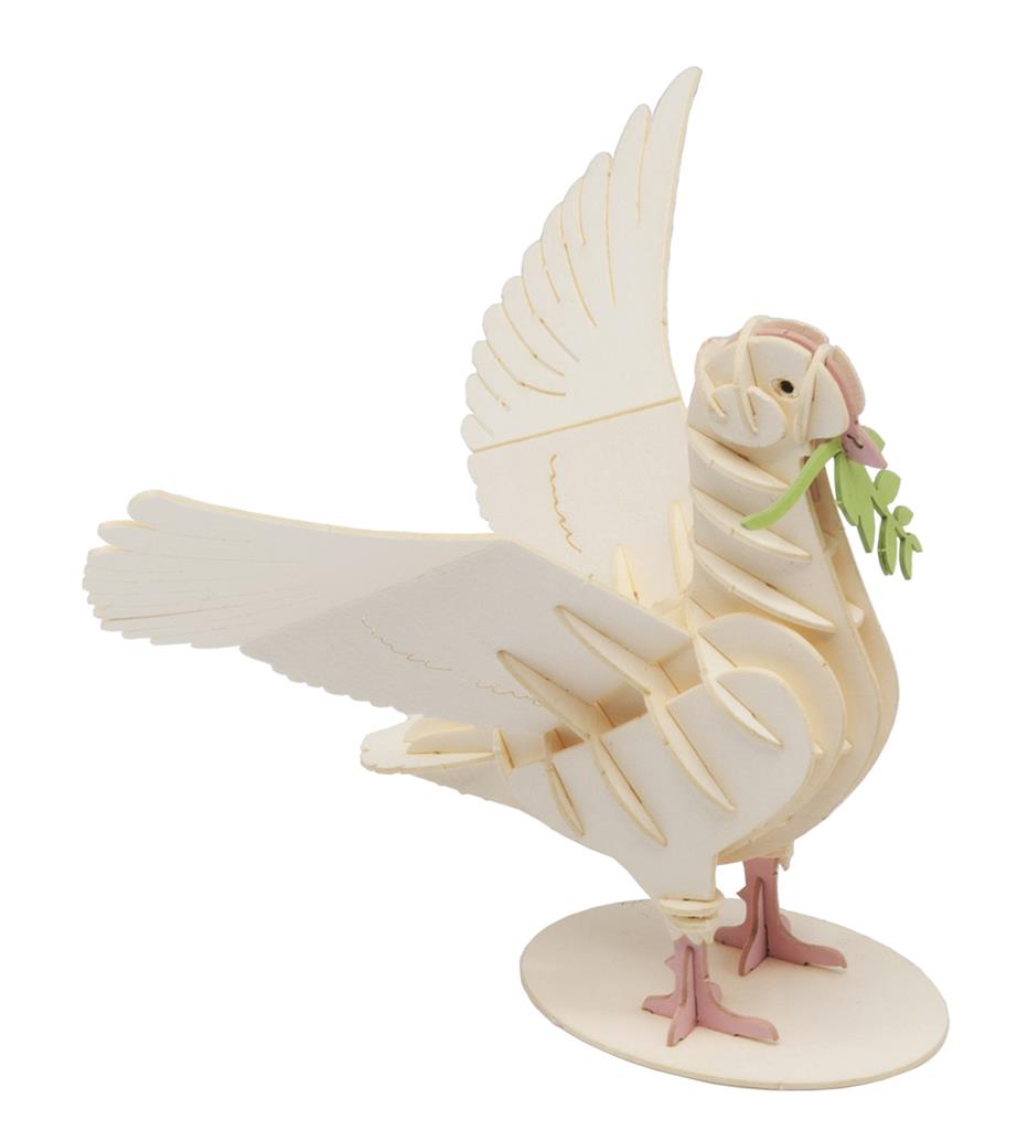 3D Papieren Model - Pigeon Blanc