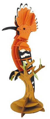 Modèle en Papier 3D - Huppe Fasciée